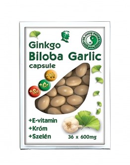 Ginkgo biloba and garlic capsules