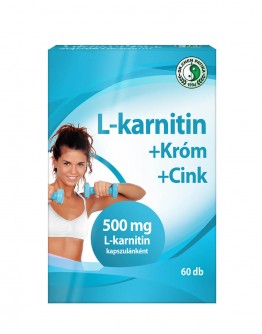 L-carnitine + Chromium + Zinc in capsules, 60 pcs.